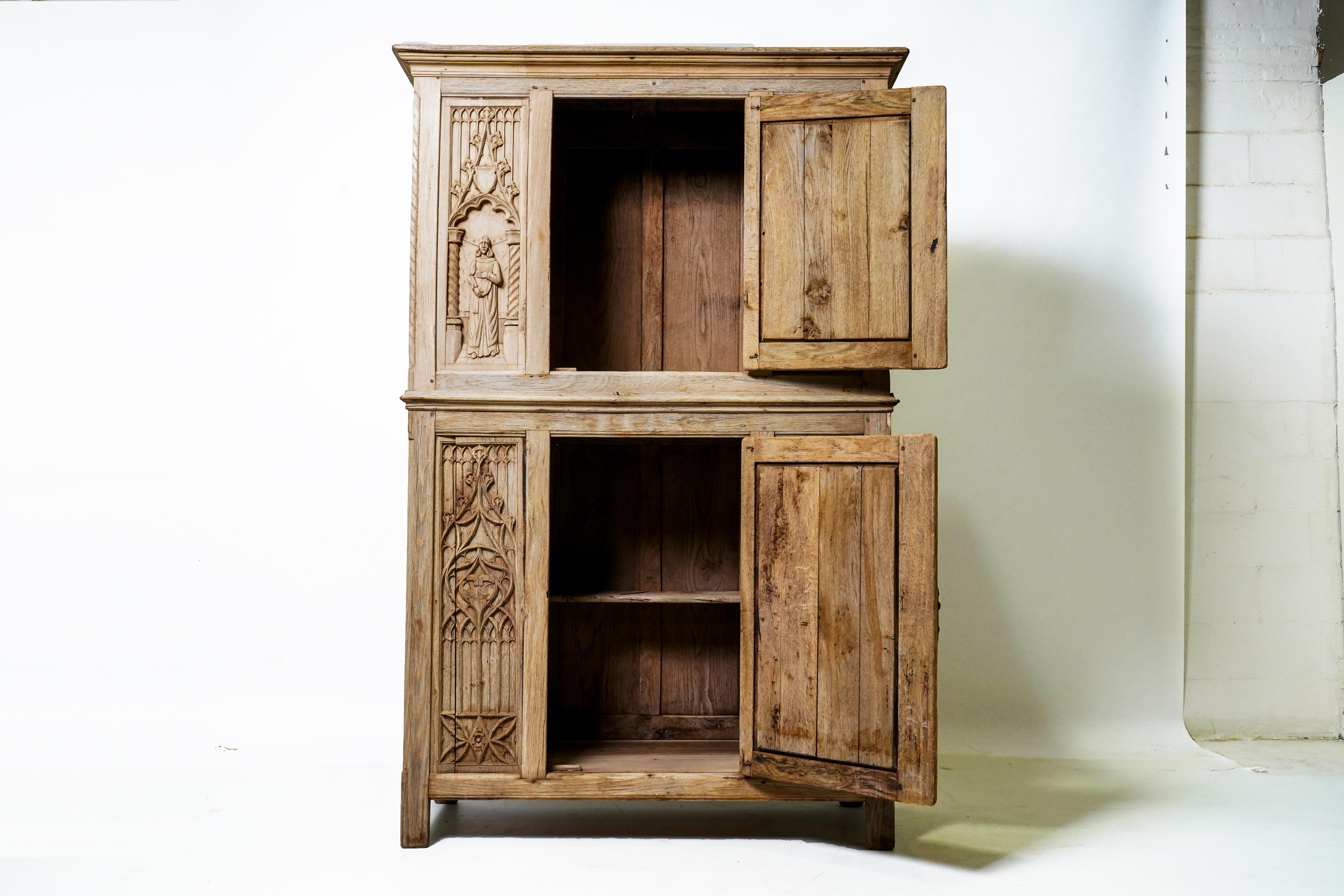 French A 19th Century Gothic Revival Cabinet