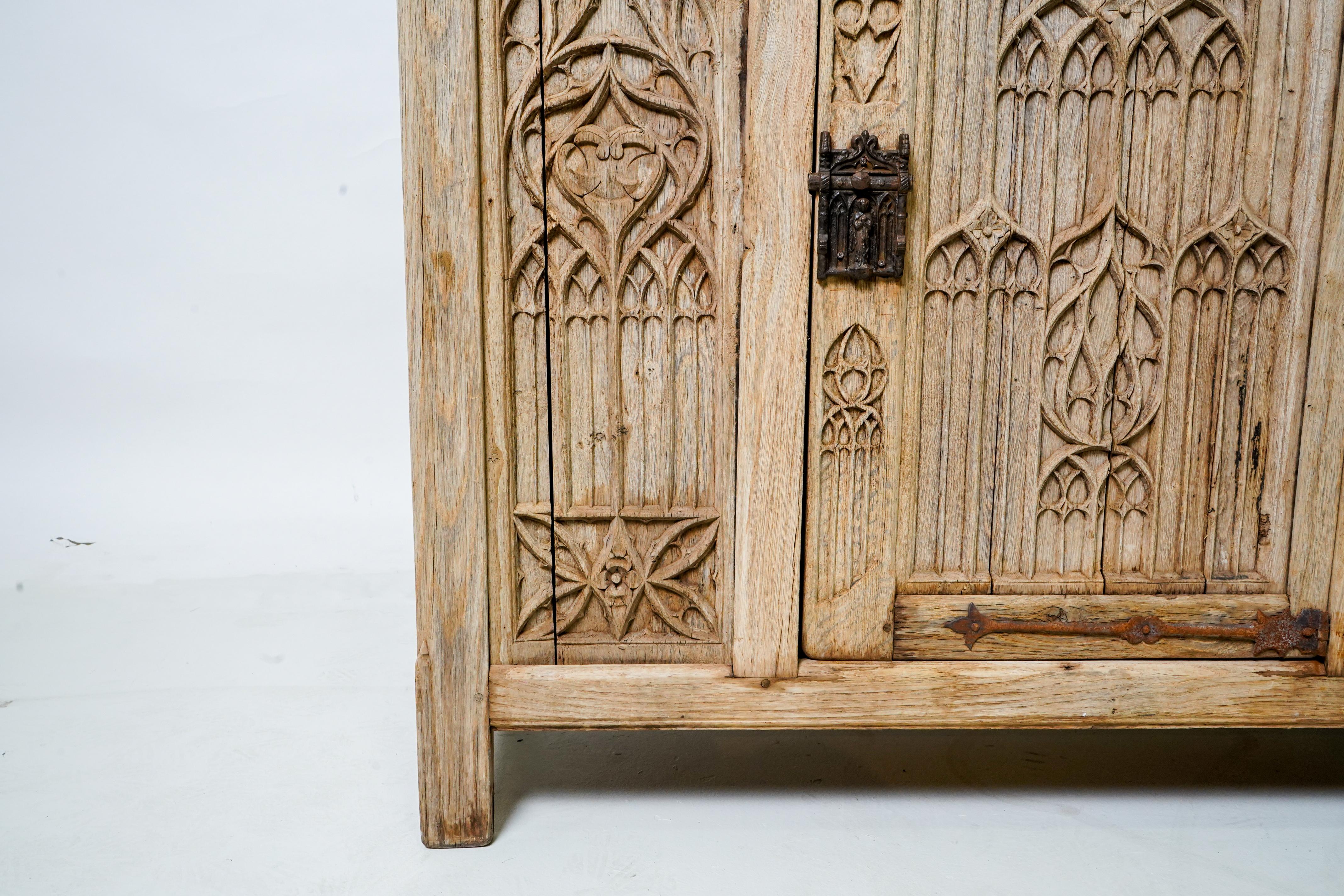 A 19th Century Gothic Revival Cabinet 4
