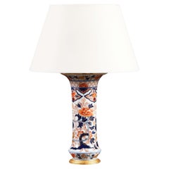 A 19th Century Imari Trumpet Vase as a Table Lamp