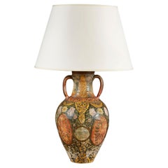 Antique 19th Century Indian Vase, Now as a Lamp