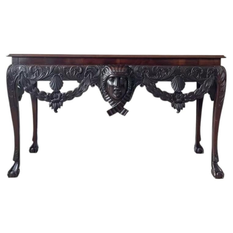 A 19th Century Irish Mahogany Side Table For Sale