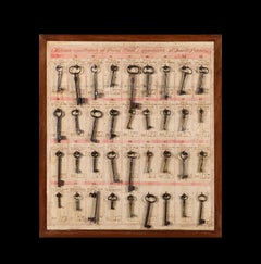 Tableau italien du 19ème siècle de clés de porteurs