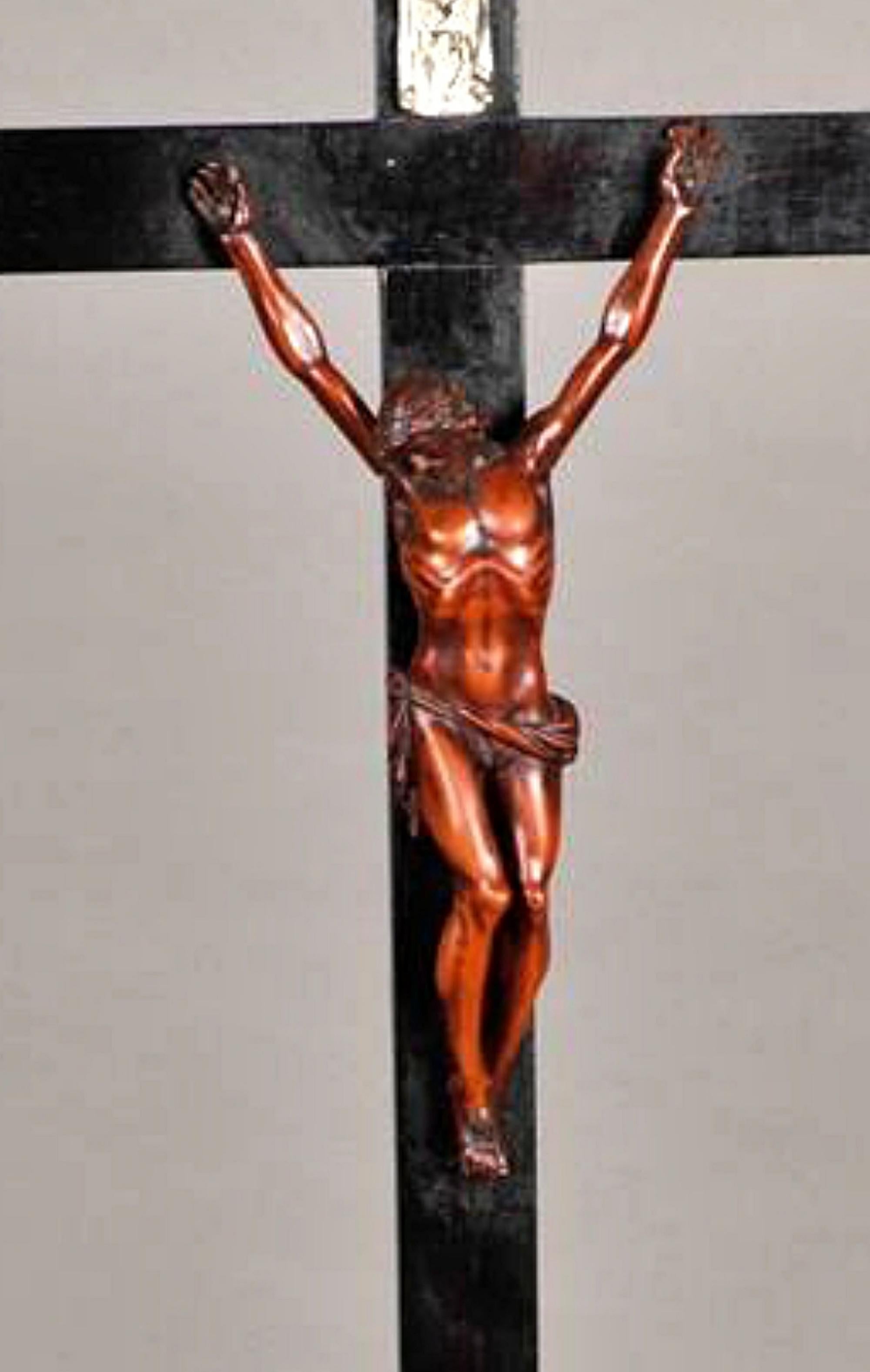 Baroque 19th Century Italian Crucifix