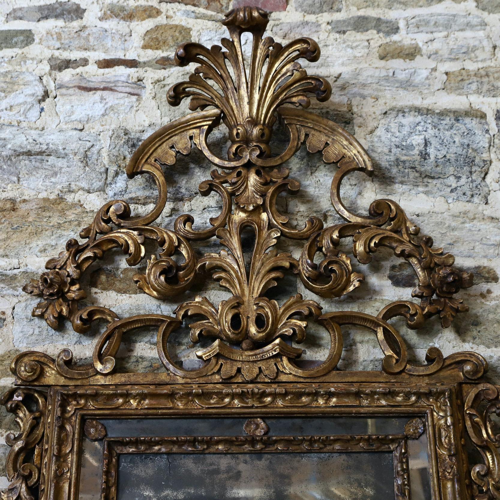 19th Century Italian Gilt Mirror 6