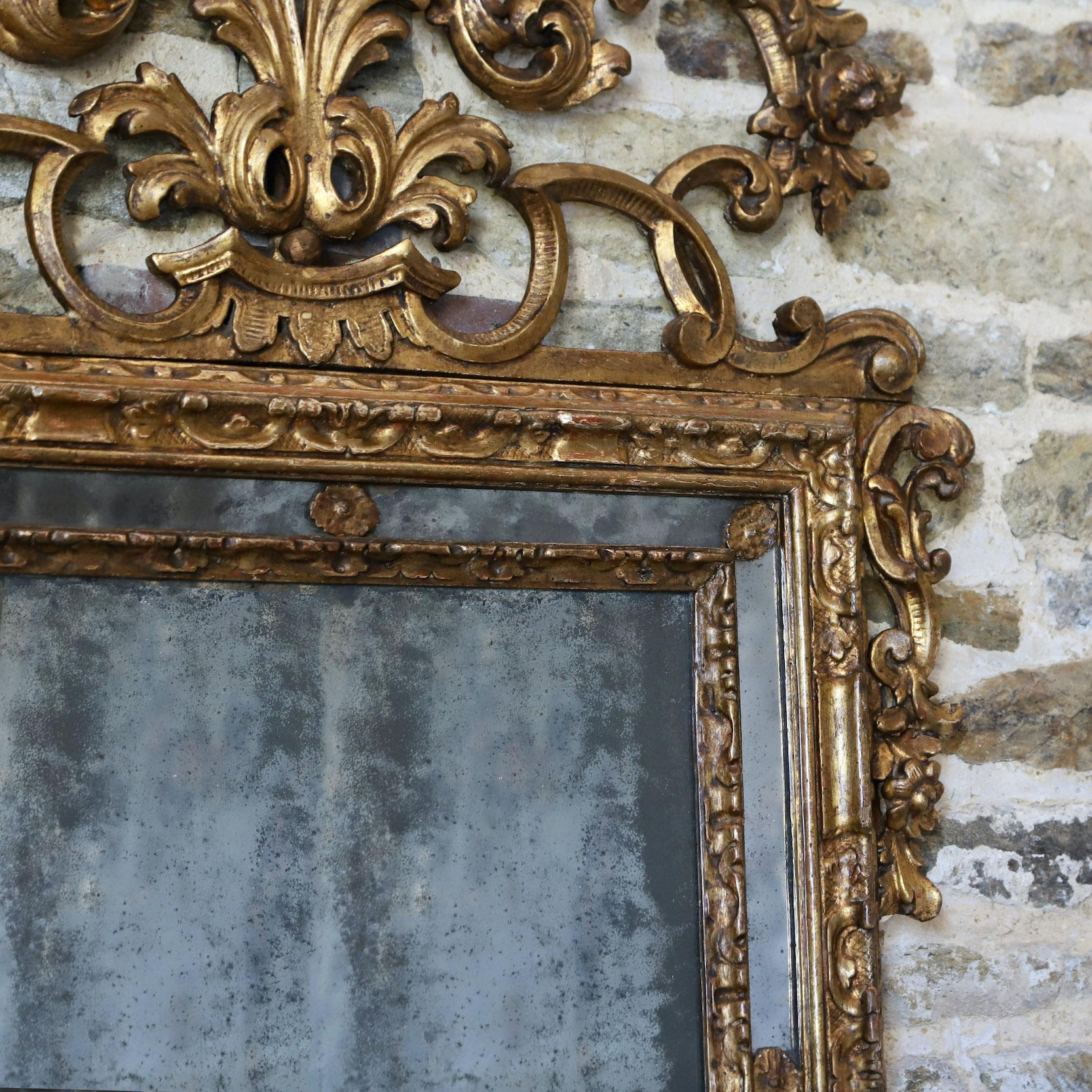 19th Century Italian Gilt Mirror 2