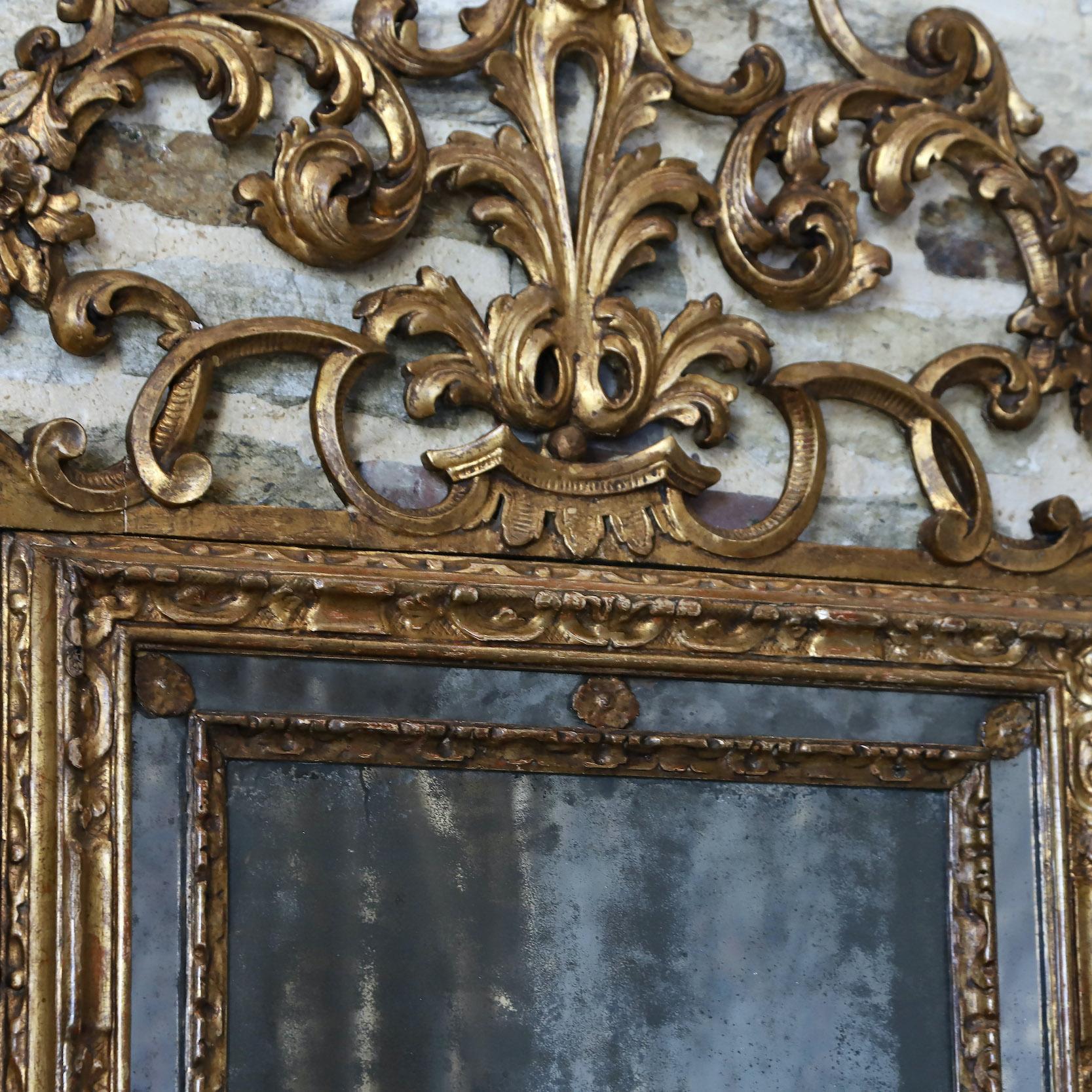 19th Century Italian Gilt Mirror 4
