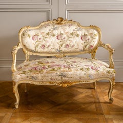 A 19th-Century Italian Louis XV–Style Giltwood Salon Suite