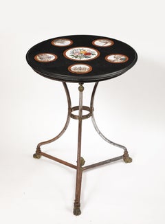 A 19th-Century Italian Micro Mosaic and Goldstone Guéridon/Cocktail Table