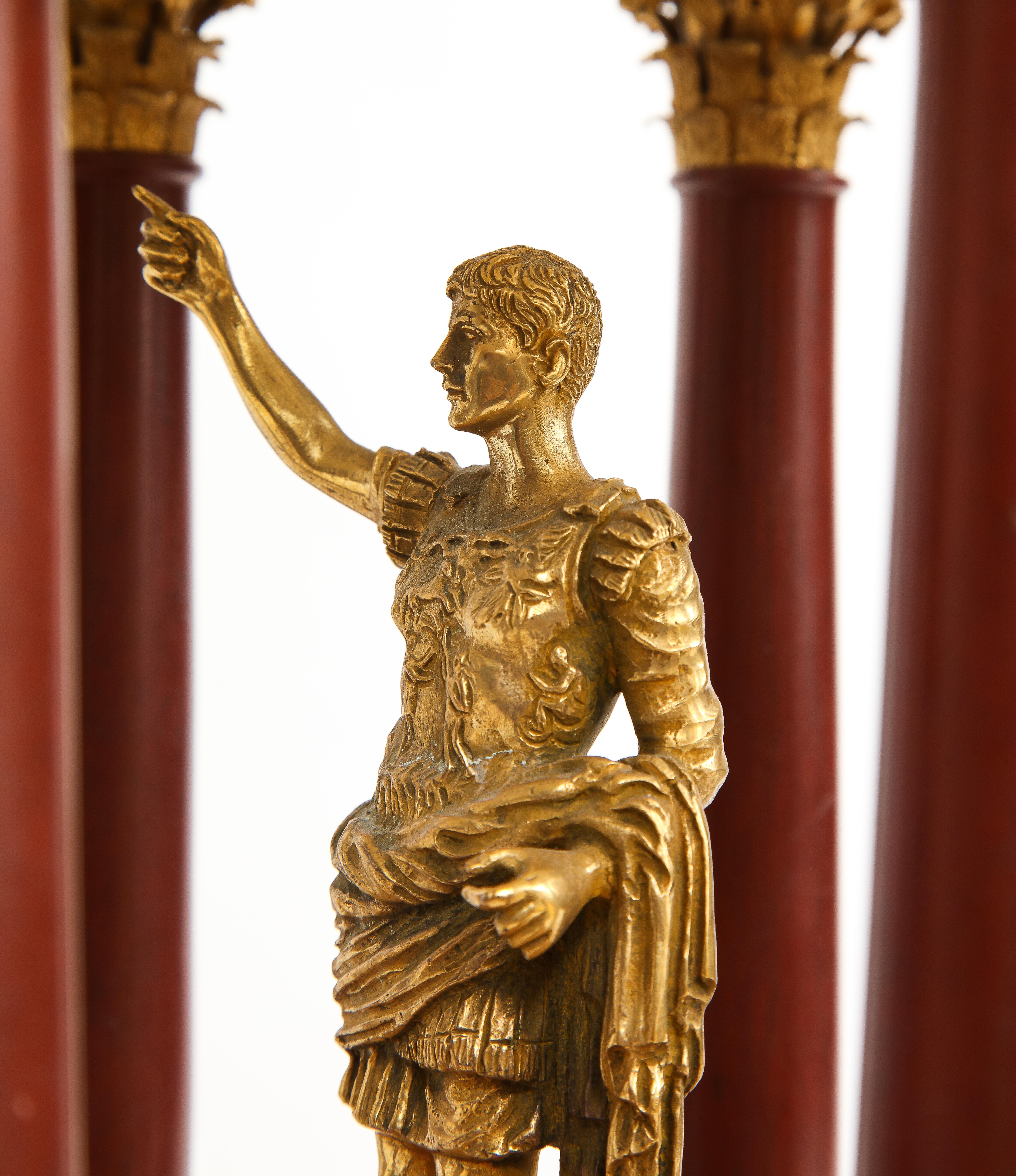 19th Century Italian Ormolu Mounted Multi-Marble Julius Caesar Coliseum Model For Sale 3