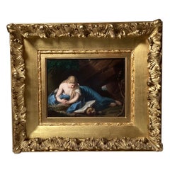 A 19th Century KPM Porcelain Plaque of Mary Magdalene