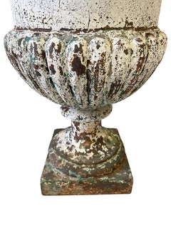 19th Century Large French Cast Iron Urn