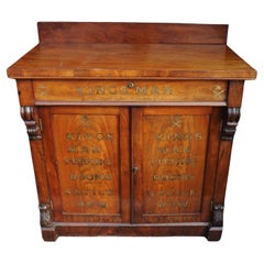 Kingsman Film Prop 19th Century Mahogany Carved & Hand Gilt Painted Chiffonier