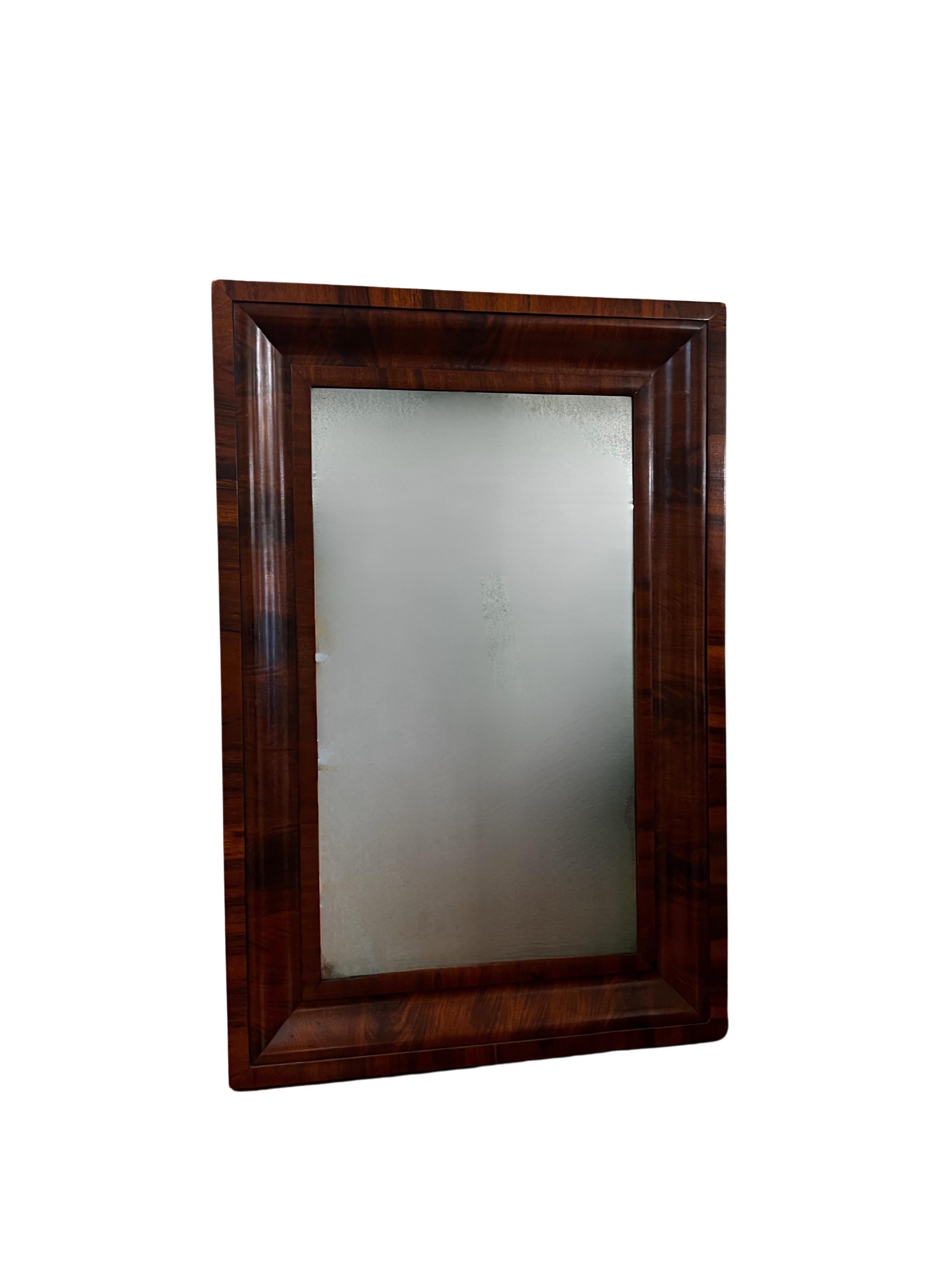 Unknown A 19th Century Mahogany Mirror For Sale