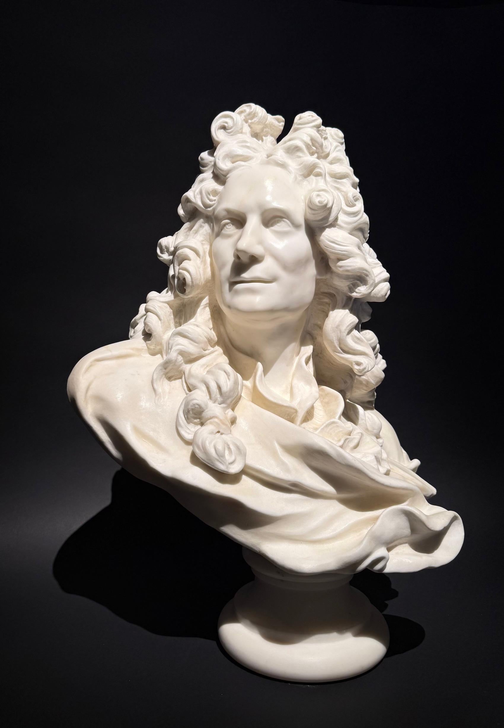 Un busto de mármol del siglo XIX de Corneille van Clève en venta 1