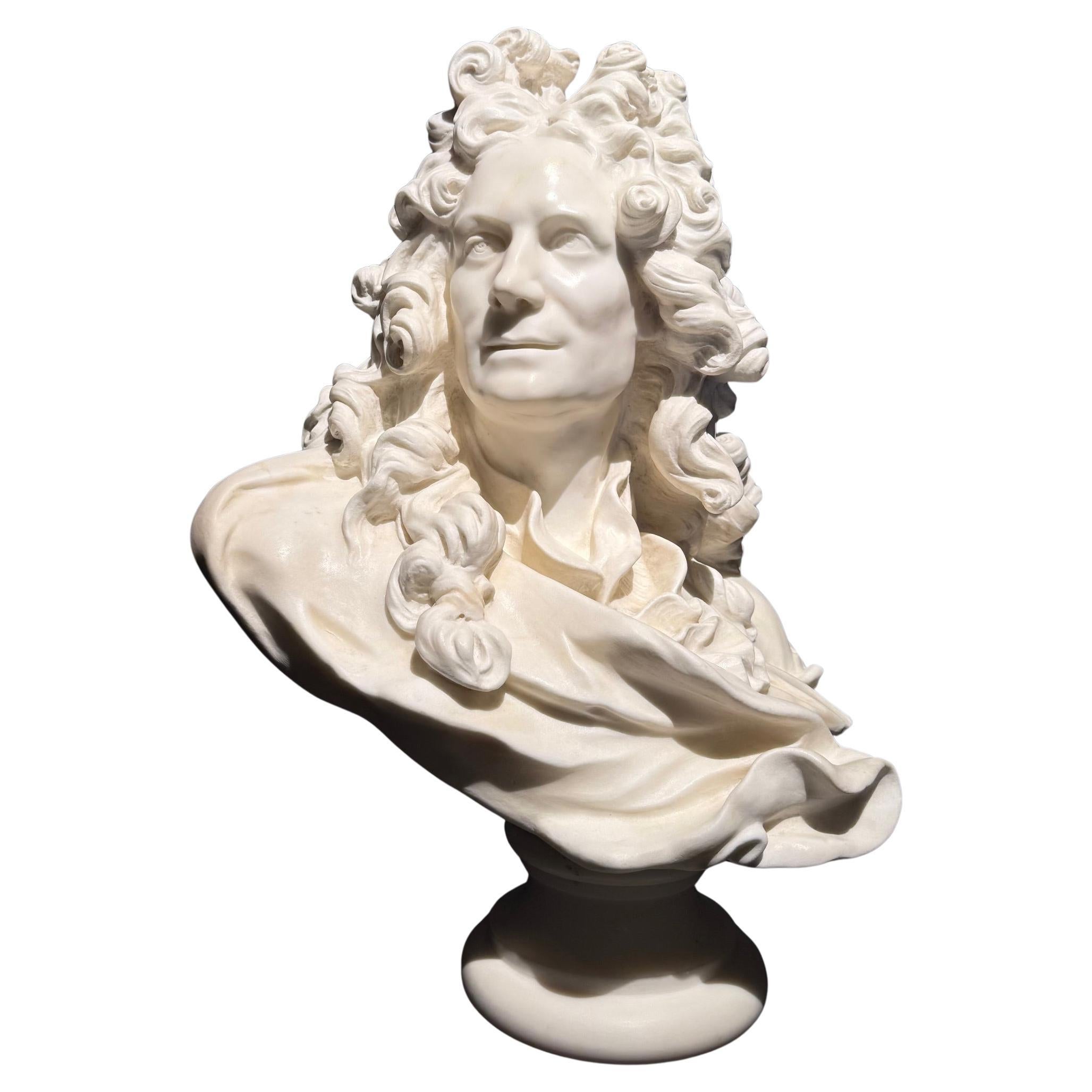 Un busto de mármol del siglo XIX de Corneille van Clève en venta