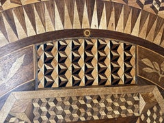 19th Century Marquetry Occasional Table in the Manner of Ralph Turnbull