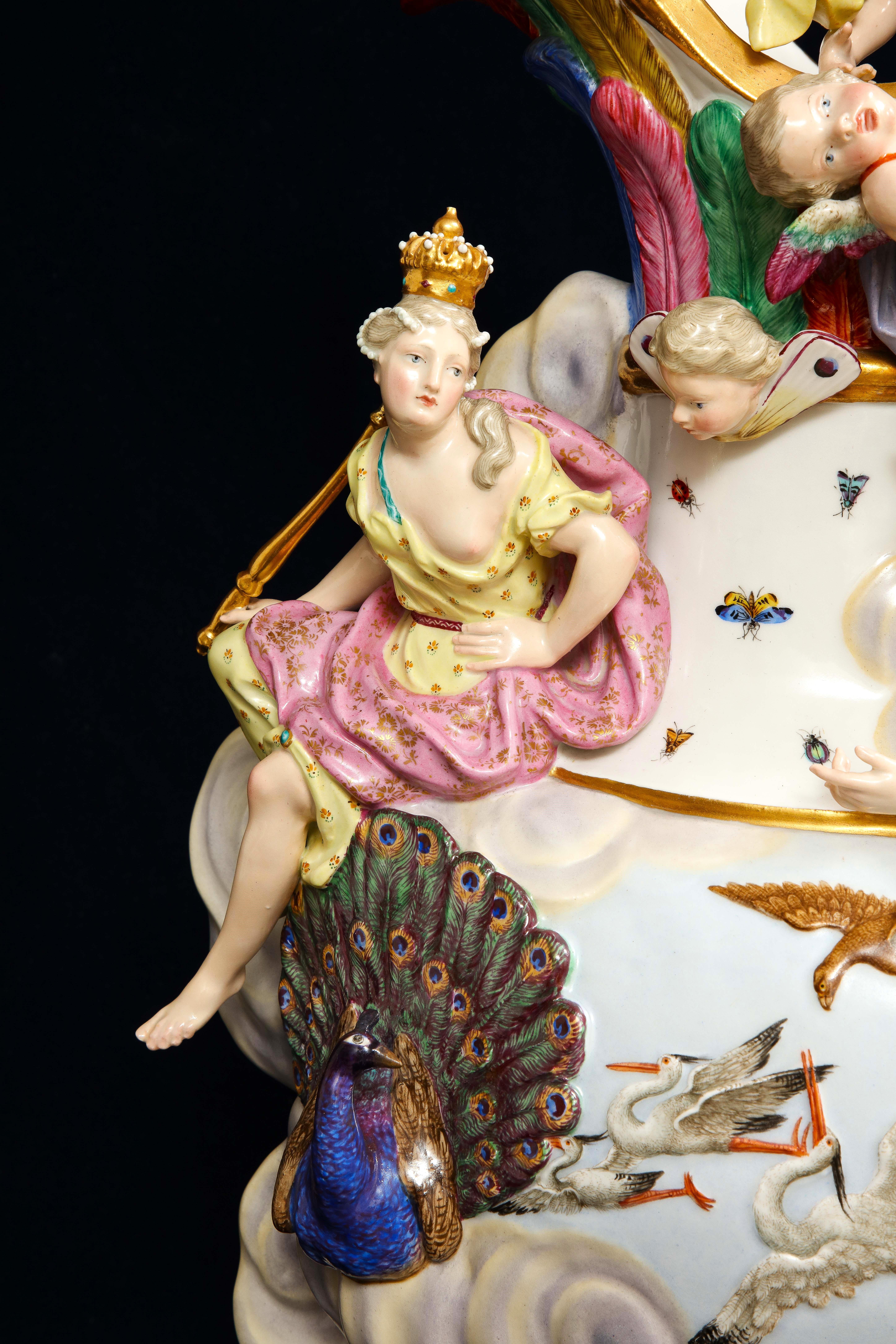 Meissen Porcelain 'Elements' Ewer des 19. Jahrhunderts mit dem Symbol der Luft (Porzellan) im Angebot