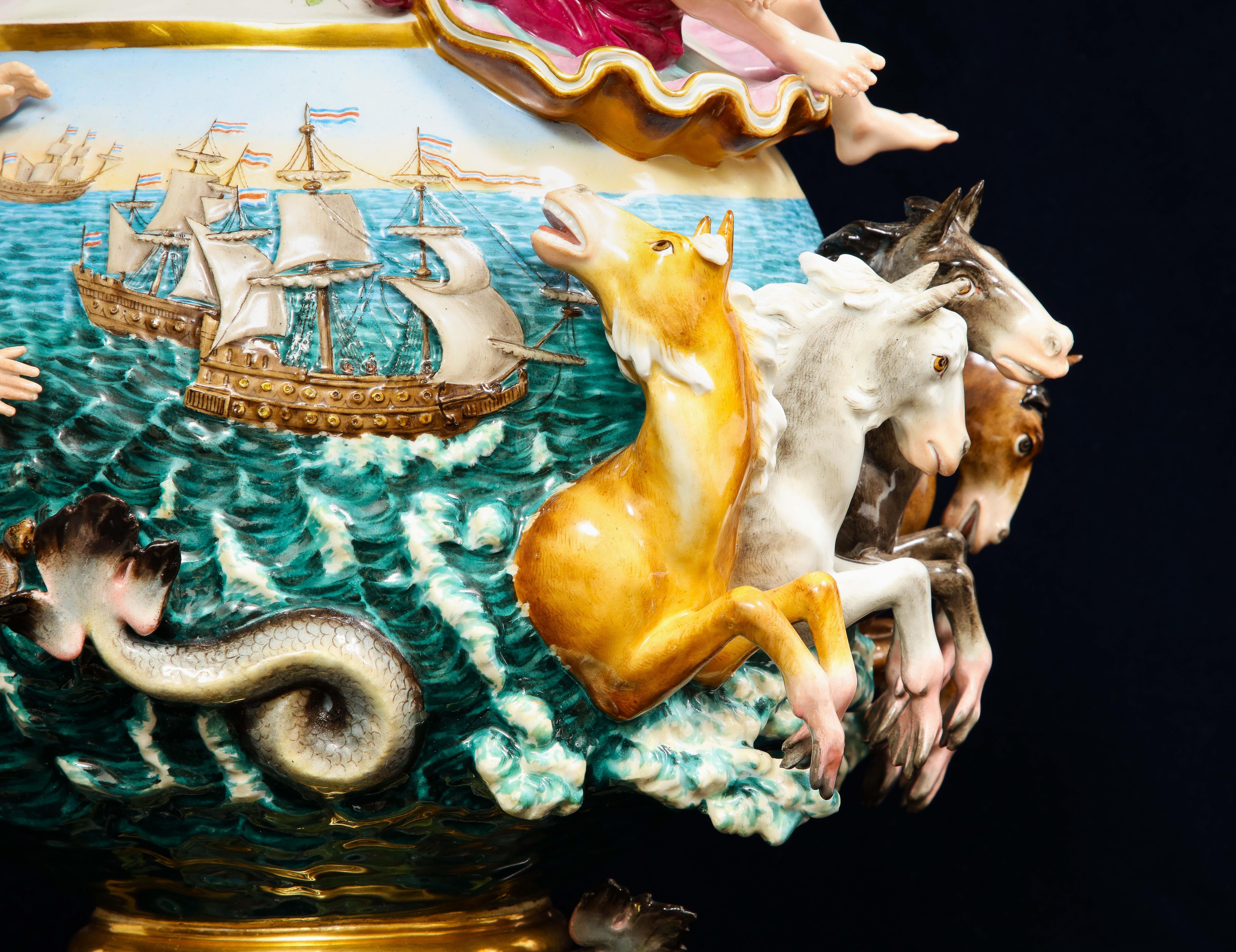 Meissen Porcelain 'Elements' Ewer aus dem 19. Jahrhundert, symbolisch für Wasser im Angebot 2