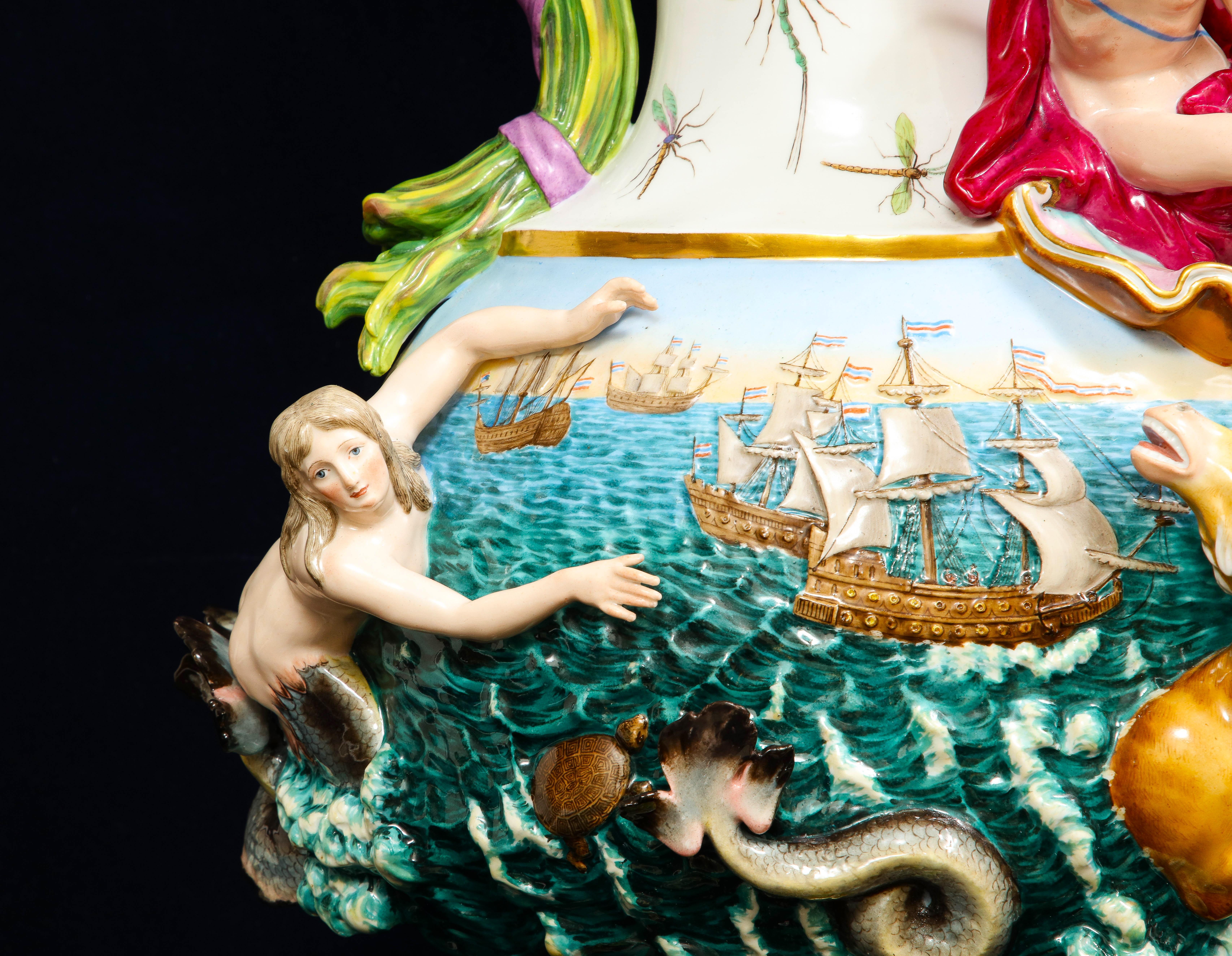 Meissen Porcelain 'Elements' Ewer aus dem 19. Jahrhundert, symbolisch für Wasser im Angebot 4