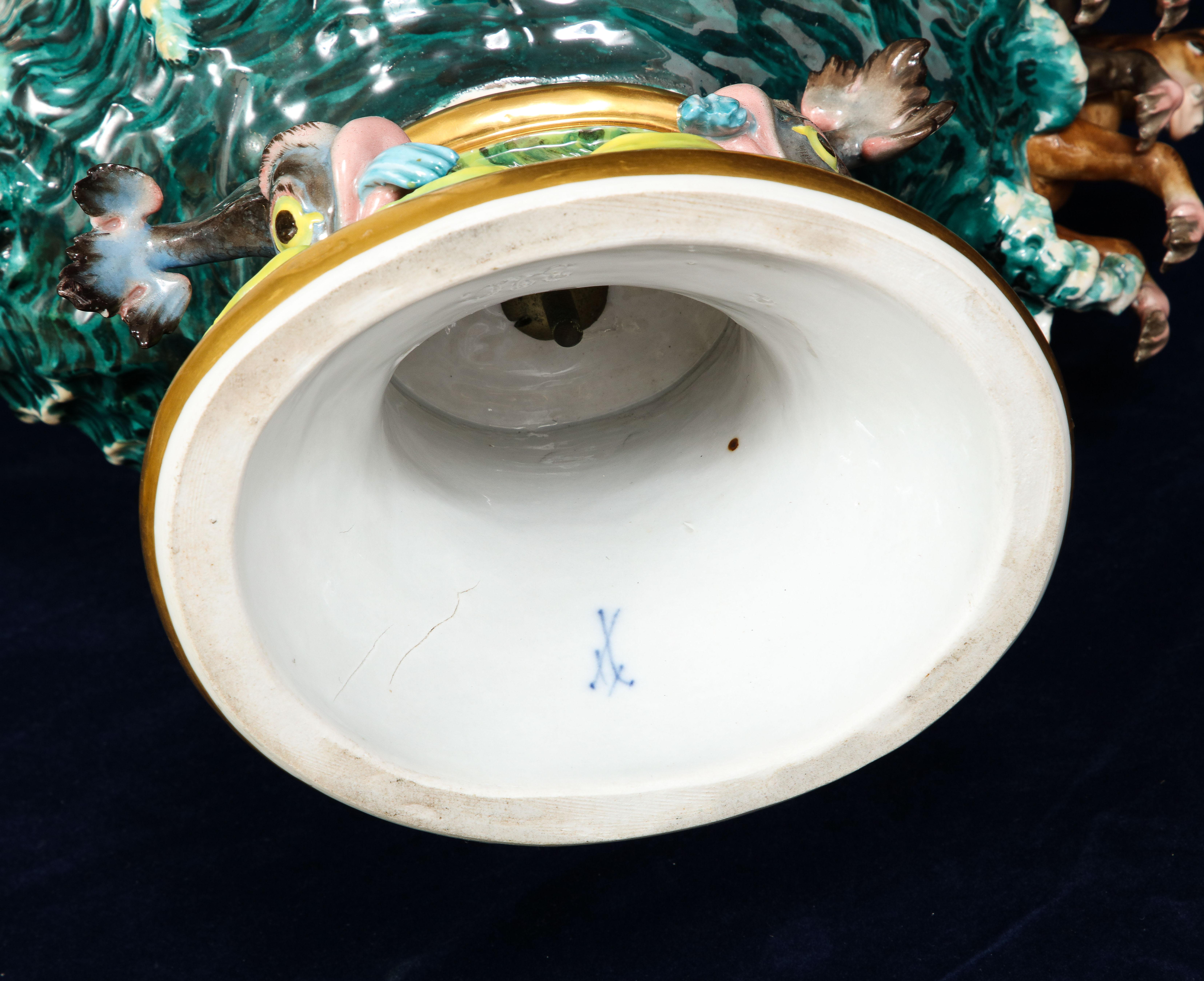 Meissen Porcelain 'Elements' Ewer aus dem 19. Jahrhundert, symbolisch für Wasser im Angebot 8