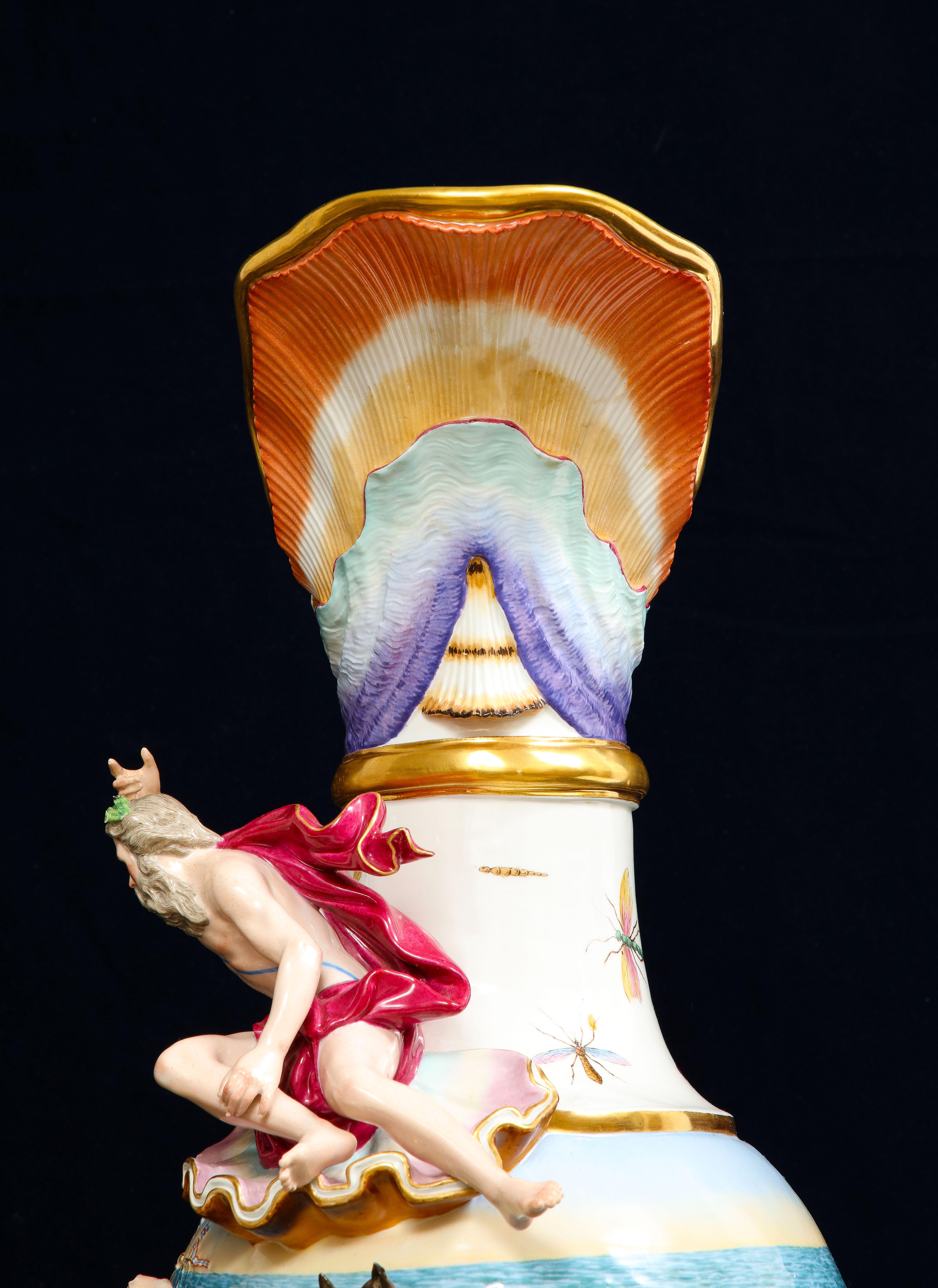 Meissen Porcelain 'Elements' Ewer aus dem 19. Jahrhundert, symbolisch für Wasser (Porzellan) im Angebot