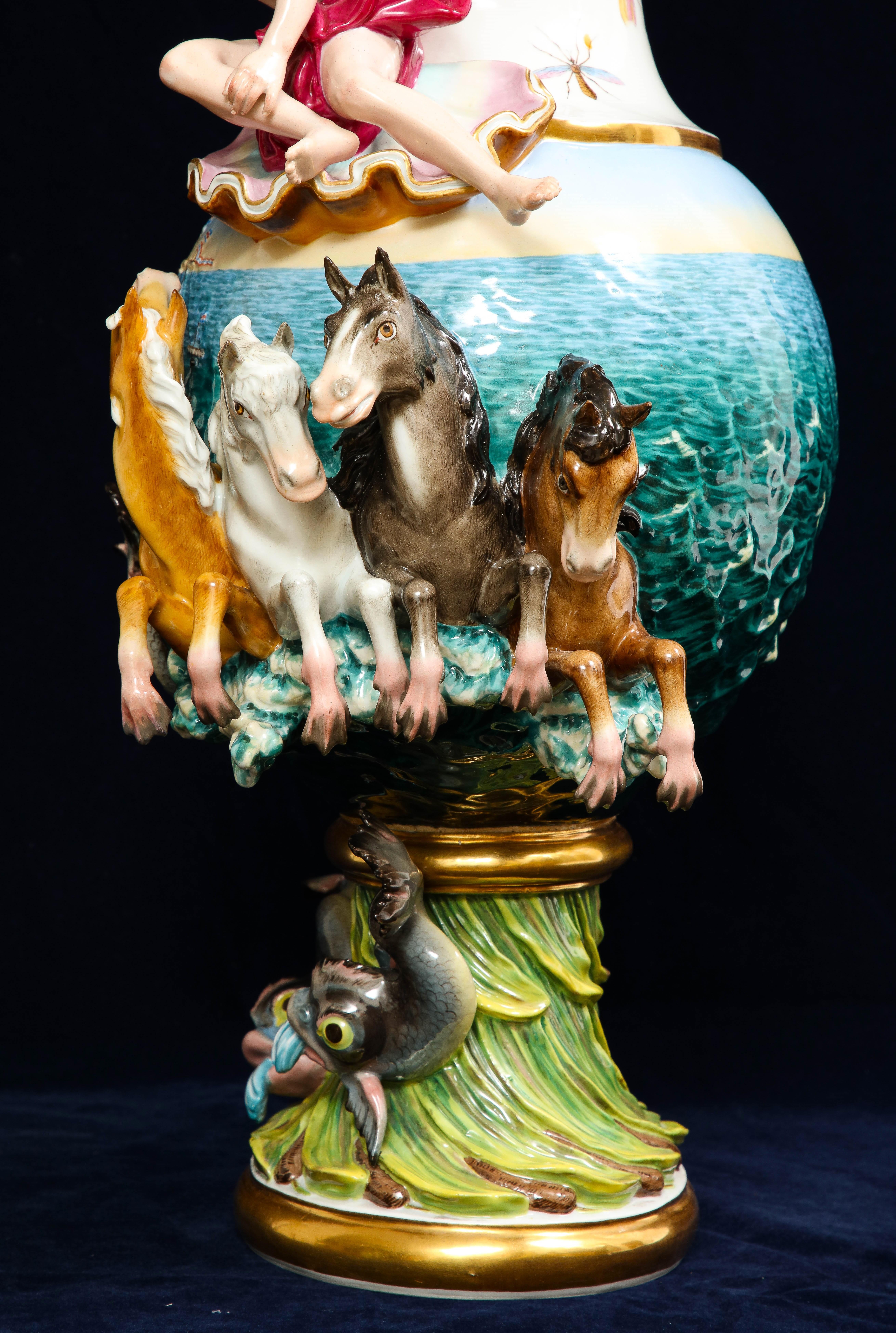 Meissen Porcelain 'Elements' Ewer aus dem 19. Jahrhundert, symbolisch für Wasser im Angebot 1