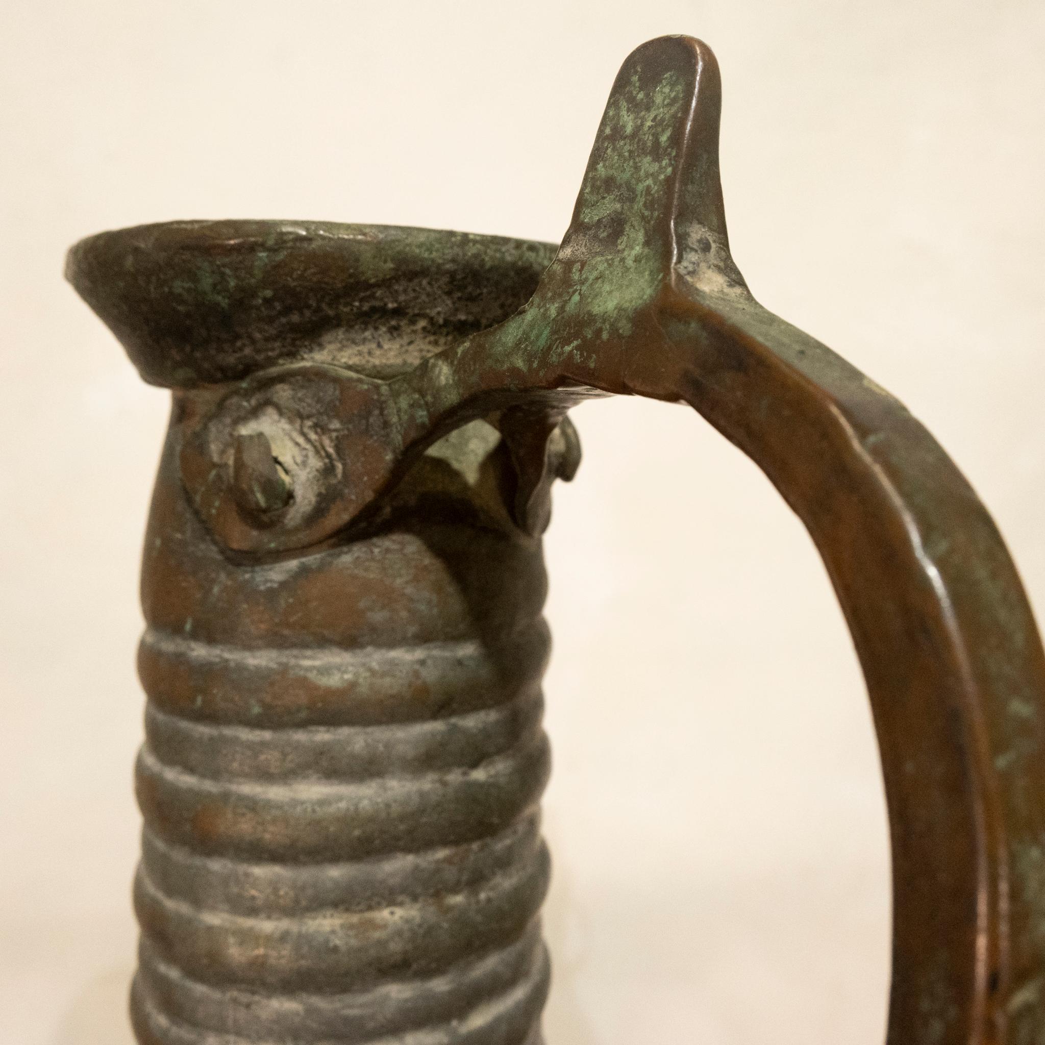 19th Century Middle Eastern Copper Ewer For Sale 6