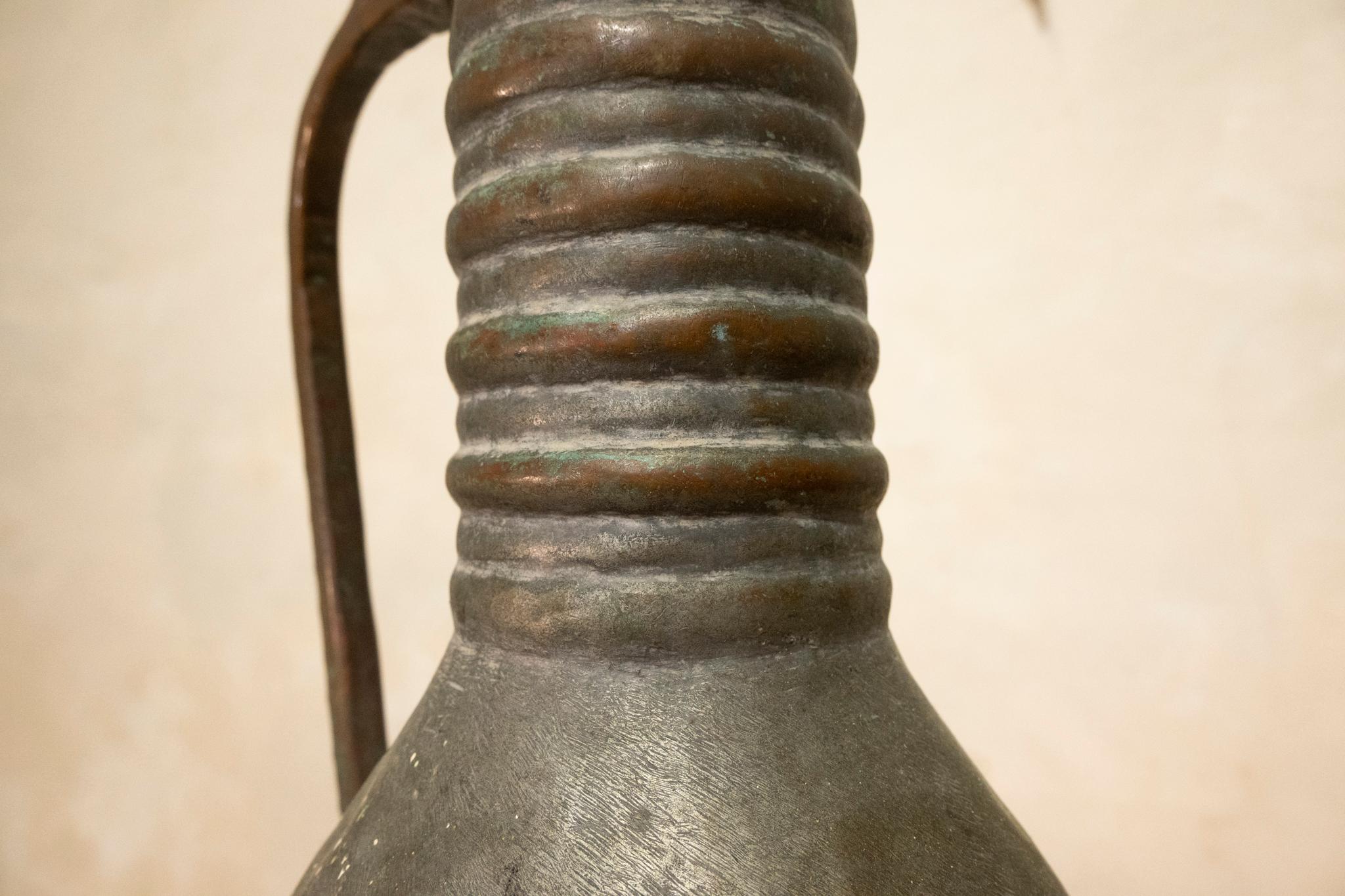 19th Century Middle Eastern Copper Ewer For Sale 1