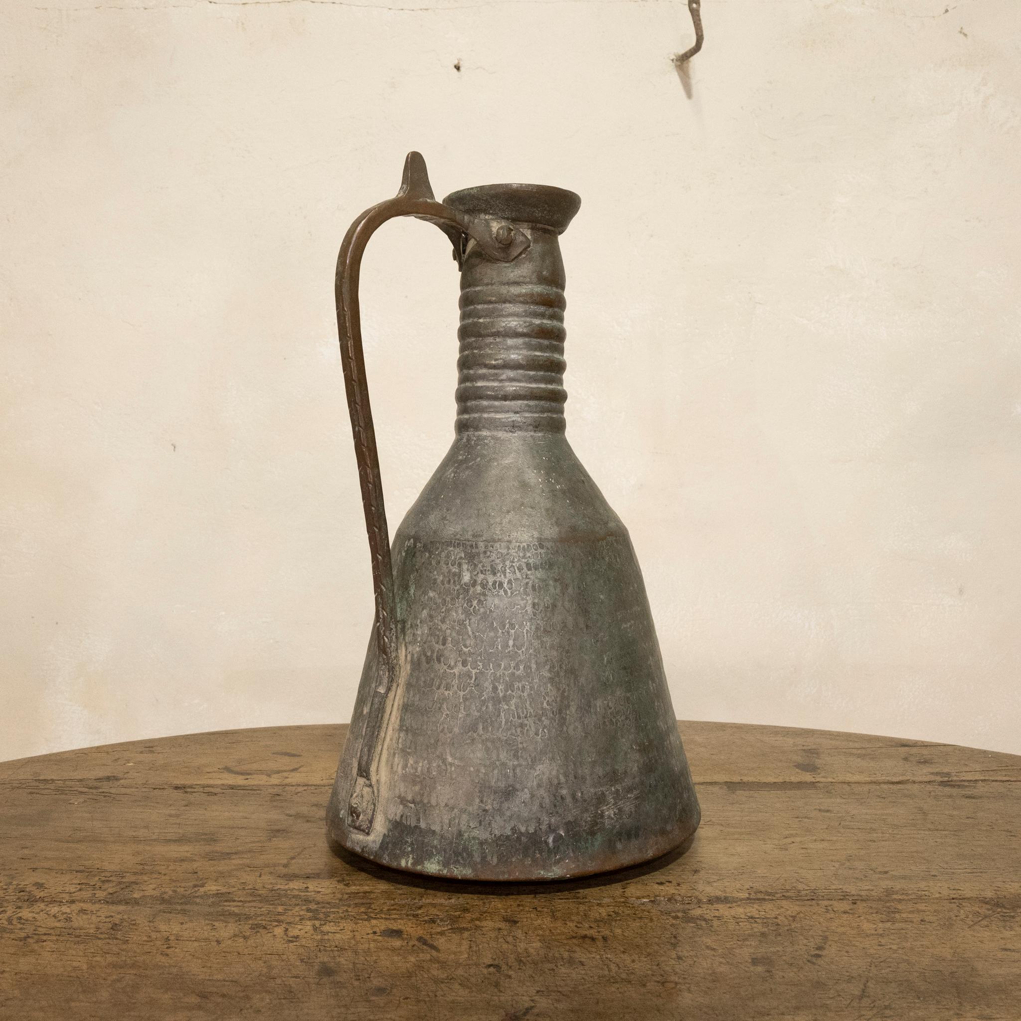19th Century Middle Eastern Copper Ewer For Sale 2