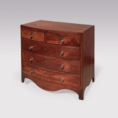 19th Century Miniature Bow Fronted Chest of Drawers