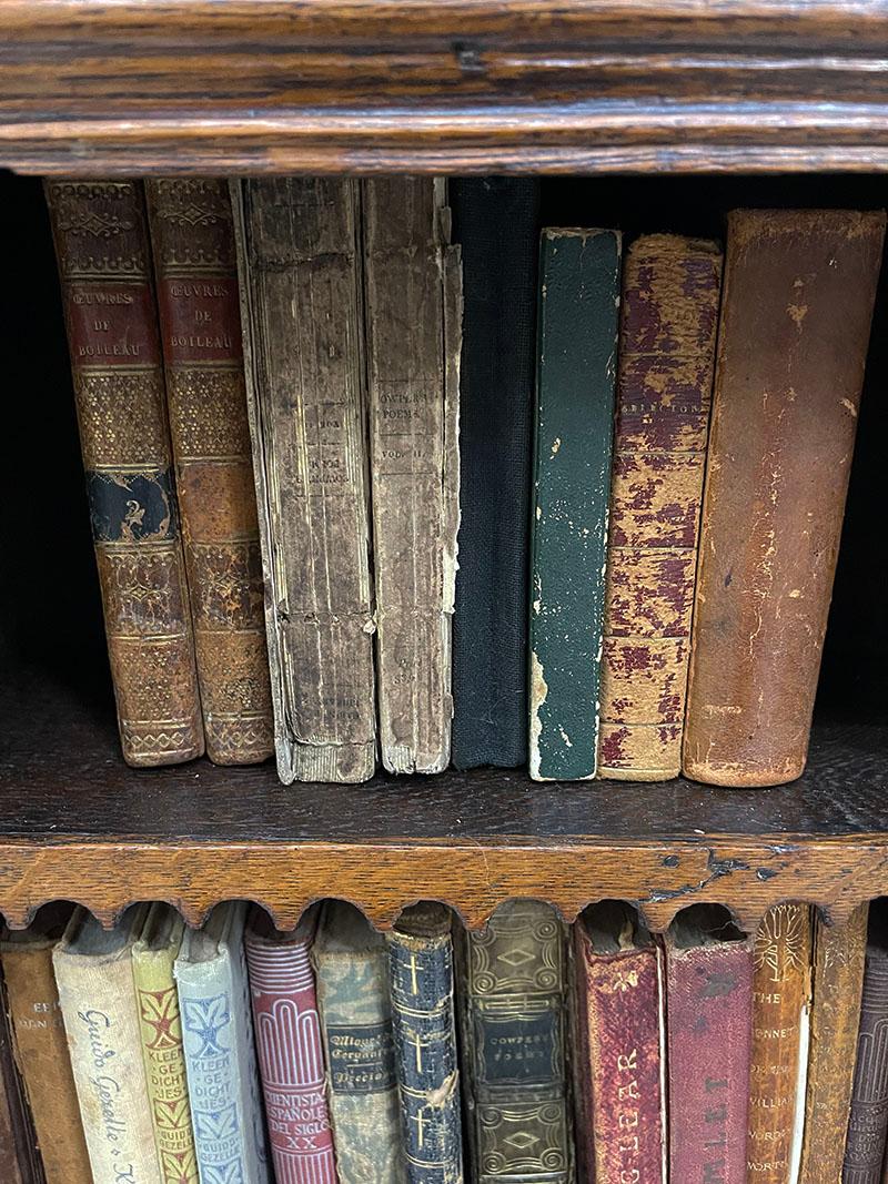 19th Century Miniature Wooden Bookcase For Sale 4