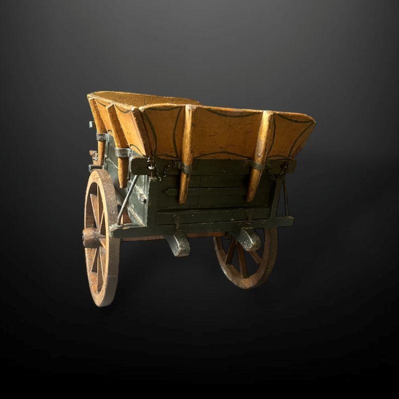 Wood A 19th Century Model of a Tumbrel, Tip Cart For Sale
