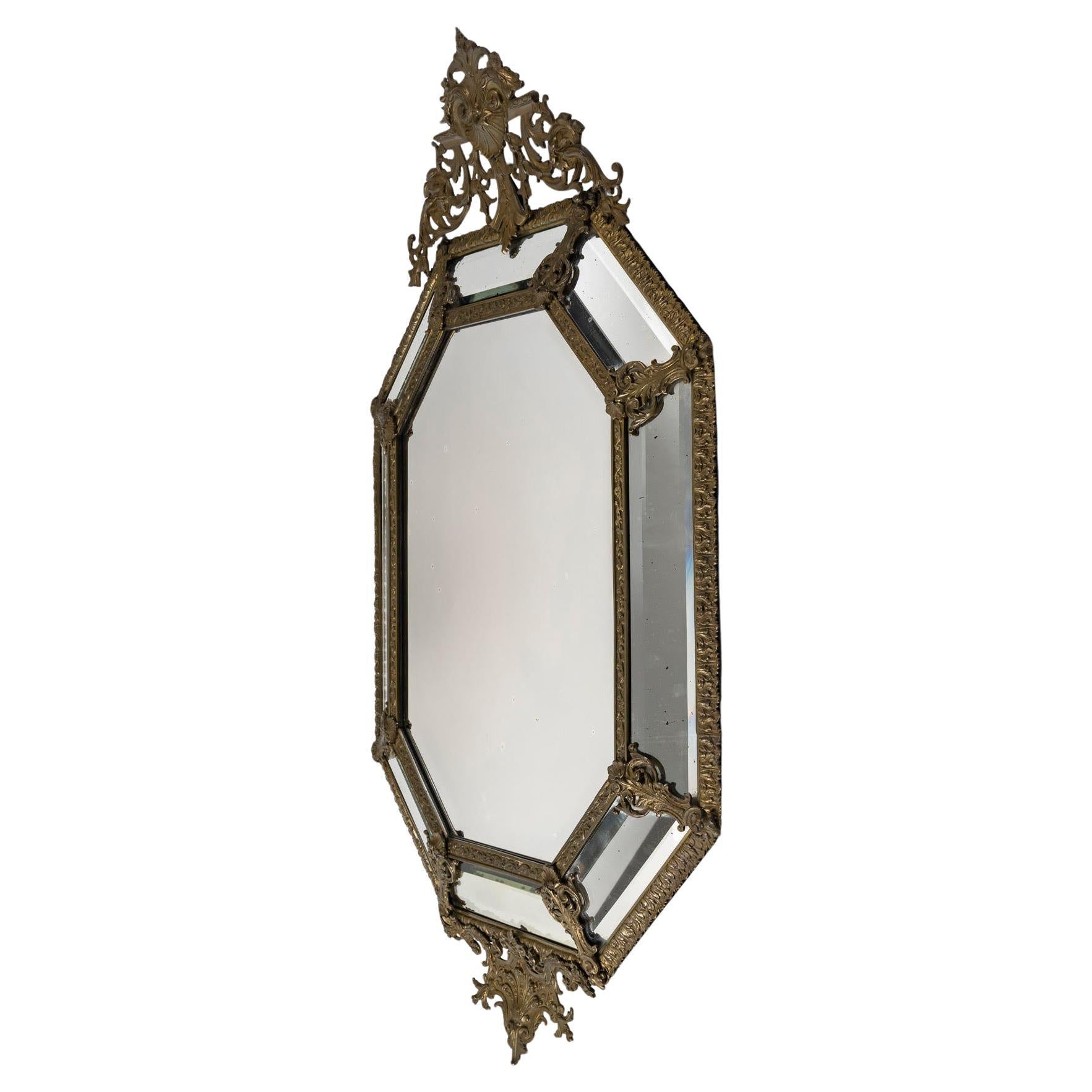 A 19th Century Napoleon III Period Bronze Mirror.