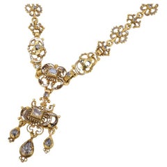 Collier Renaissance en diamants et émail 16ème siècle