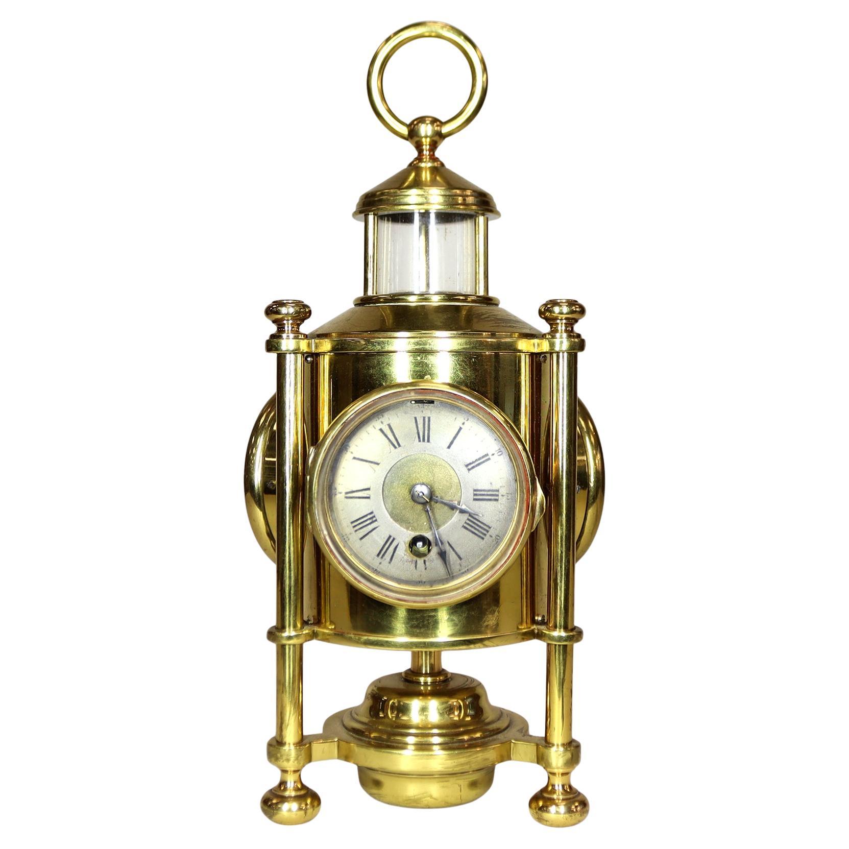 A 19th Century Novelty Desk Compendium in the form of a Davy Lamp By Guilmet For Sale