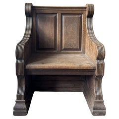 A 19th Century Oak Choirmaster's Seat