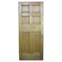 Antique A 19th Century Oak Six Panel Internal Door