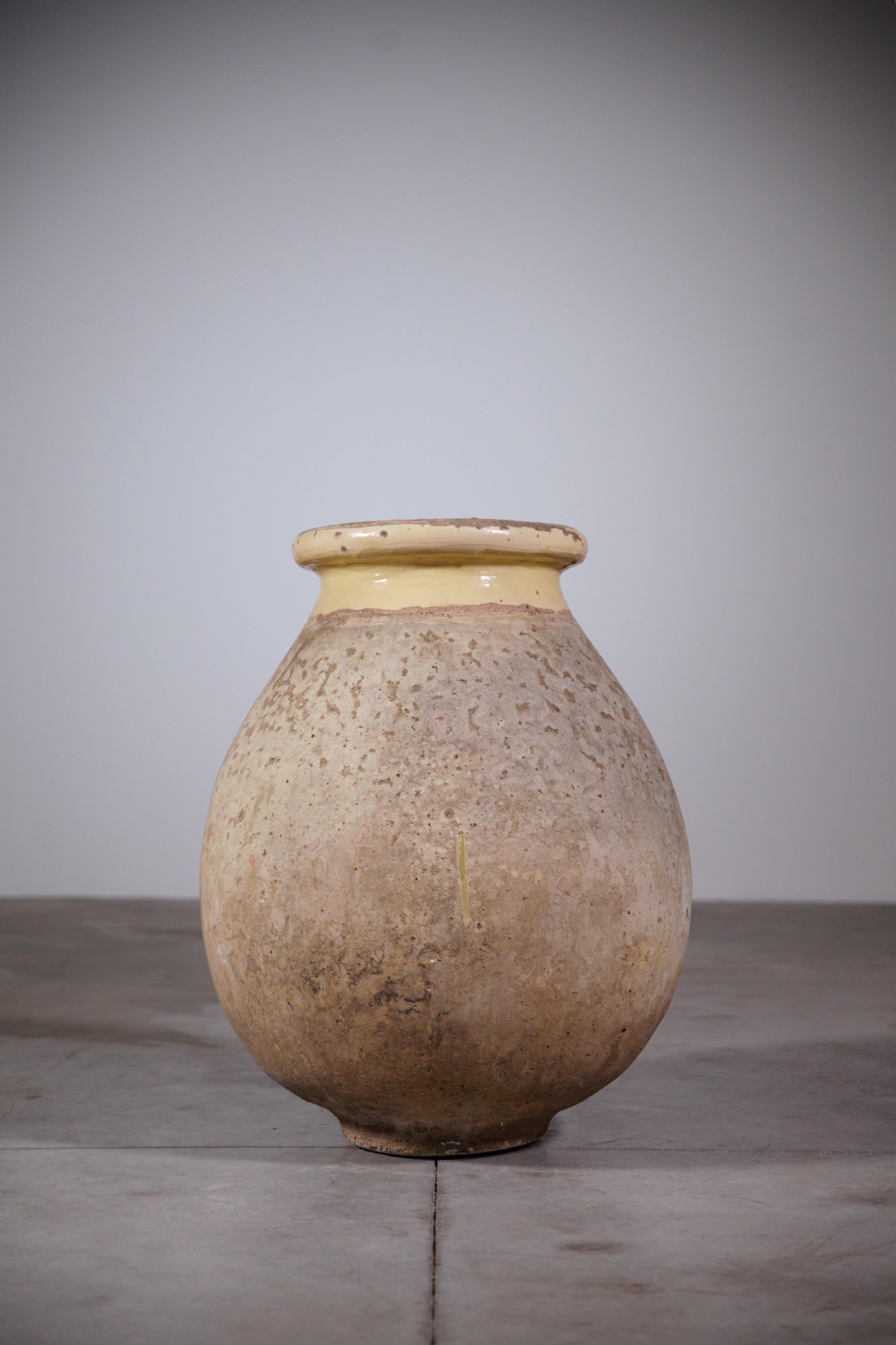 Antiguo tarro de aceite de oliva del siglo XIX procedente de Provenza, sur de Francia Terracota en venta