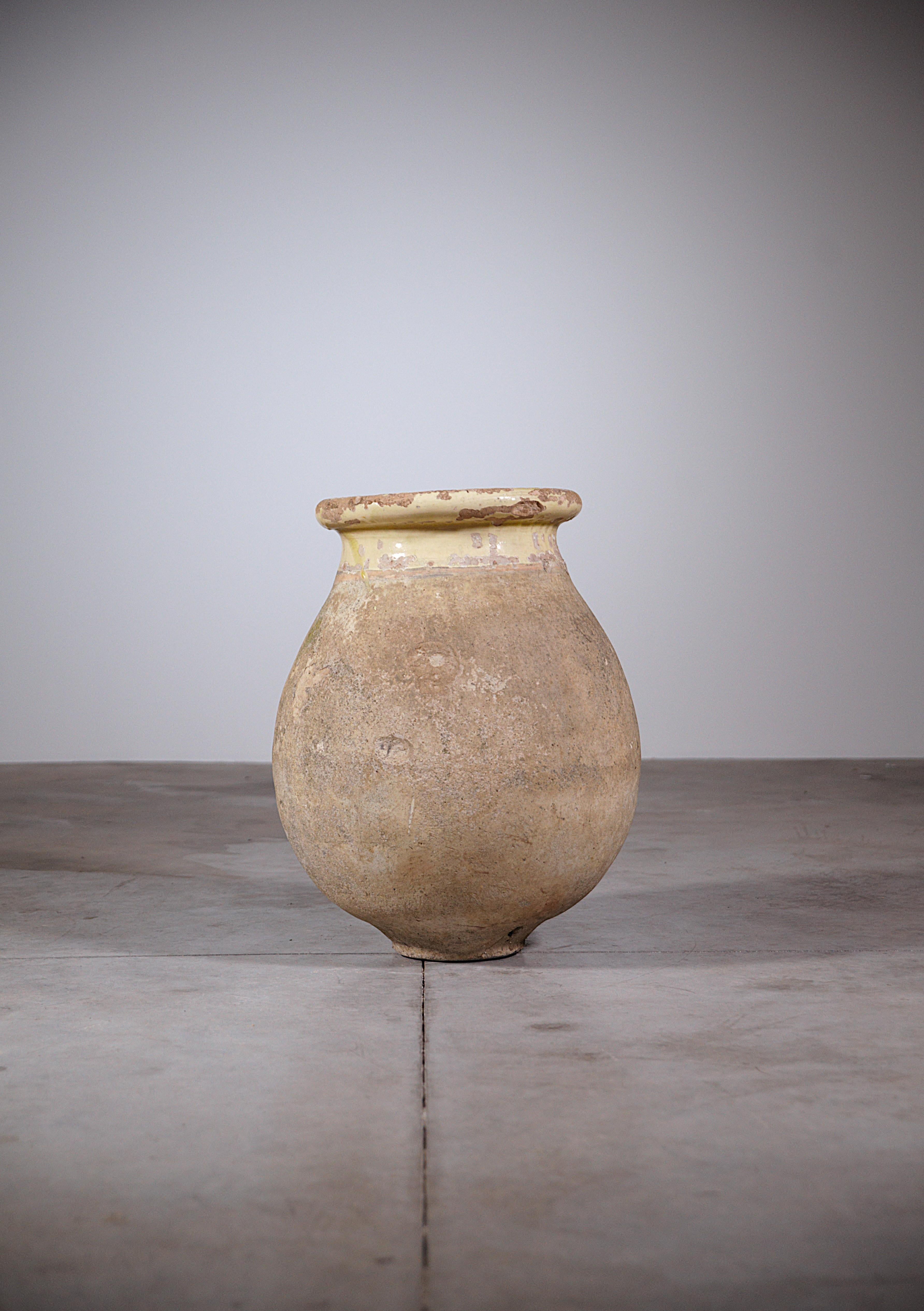 Antiguo tarro de aceite de oliva del siglo XIX procedente de Provenza, sur de Francia Terracota en venta