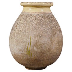 Antique A 19th Century Old Olive Oil Jar from Provence South of France