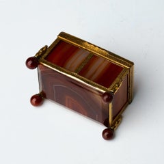 19th Century Ormolu and Agate Box