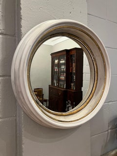 Specchio dipinto e dorato del XIX secolo