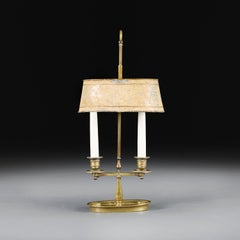 A 19th Century Painted Tole Bouillotte Lamp