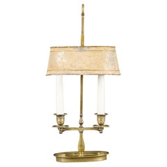 A 19th Century Painted Tole Bouillotte Lamp