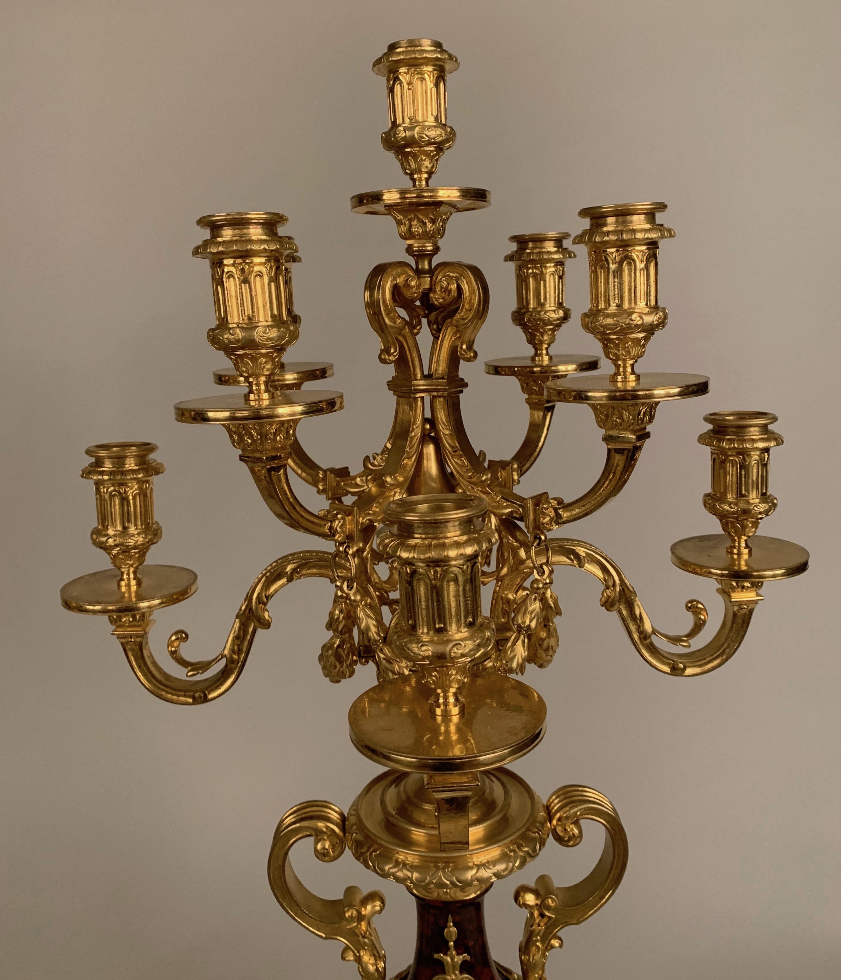 19th Century Pair of Louis XVI Style Candelabra In Excellent Condition For Sale In London, GB