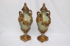 19th Century Pair of Ormolu-Mounted Marble Cassolettes, circa 1880