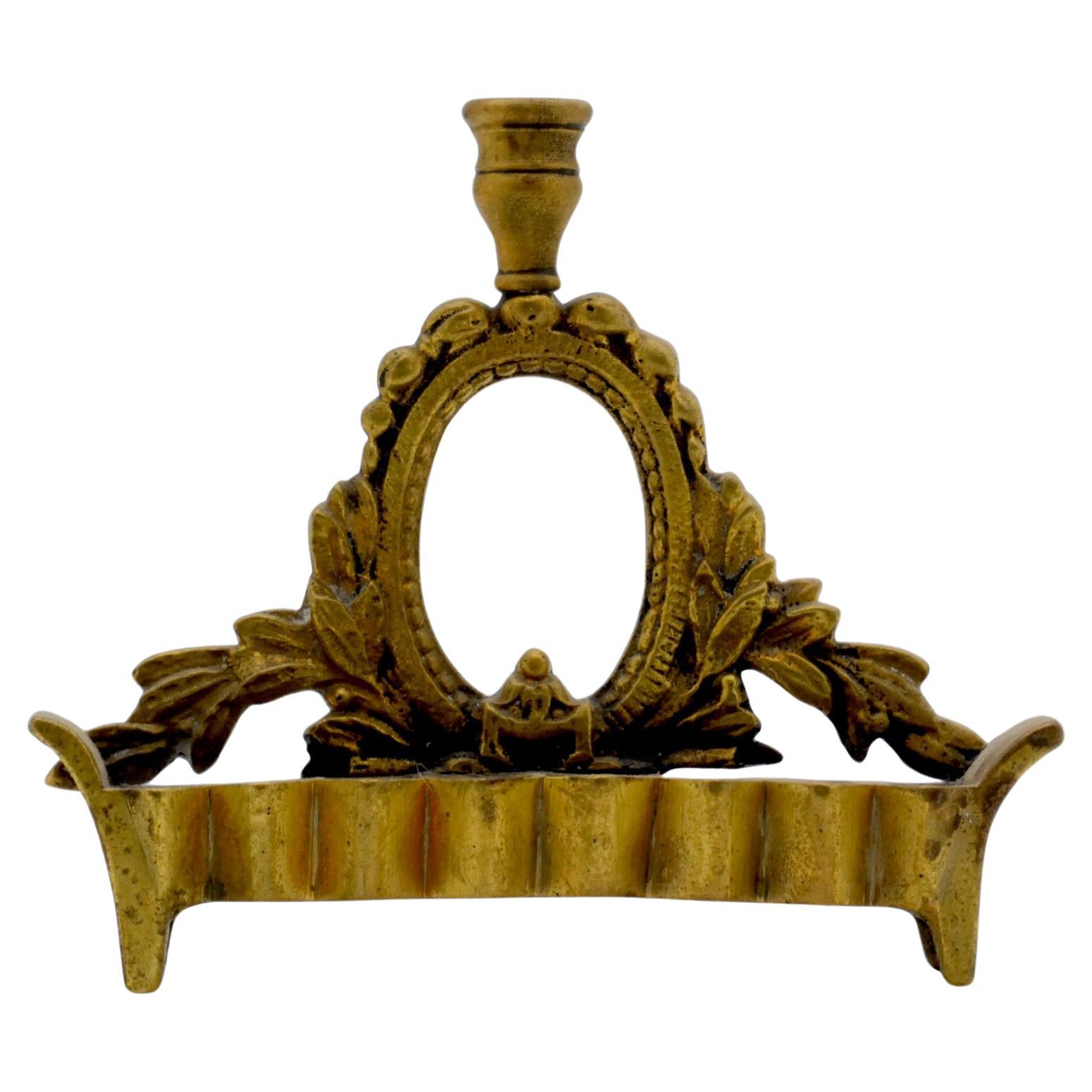 Lampada Hanukkah in ottone polacco del XIX secolo