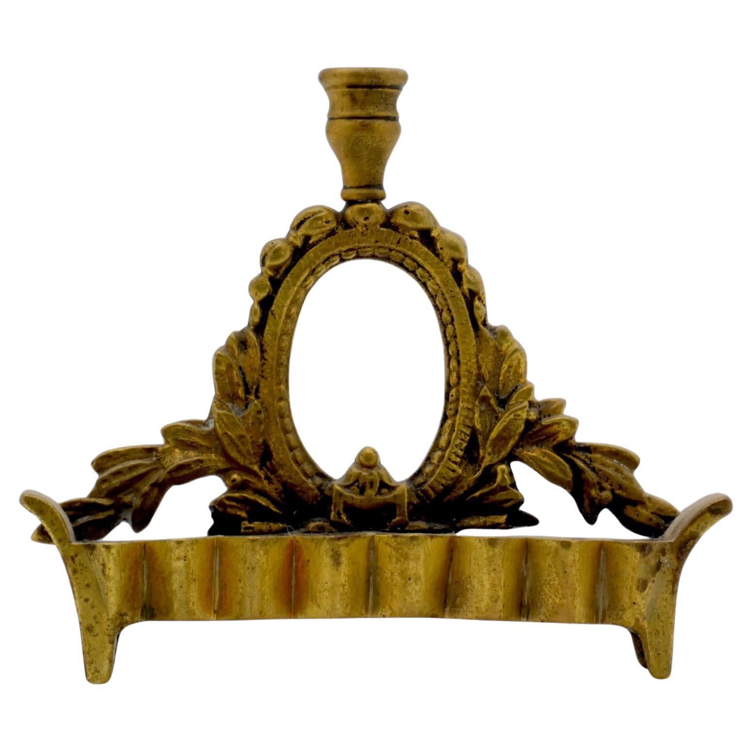 A 19th Century Polish Brass Hanukkah Lamp