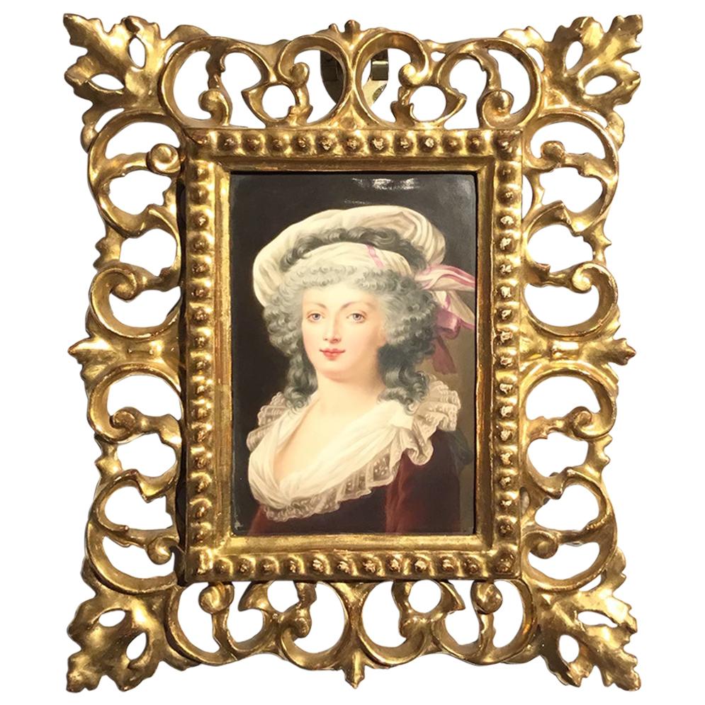 19th Century Porcelain Plaque For Sale