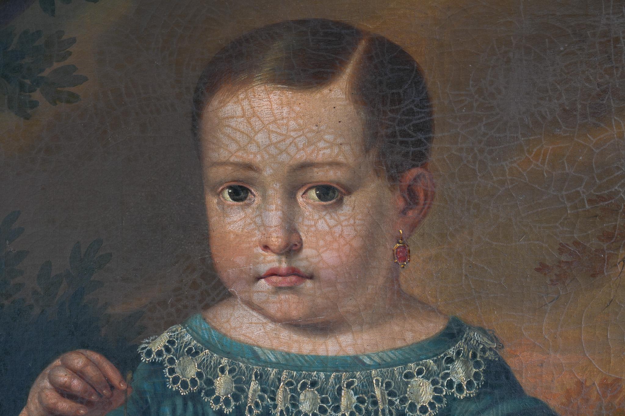 A 19th Century Portrait of a Boy With Pet Pigeon For Sale 6